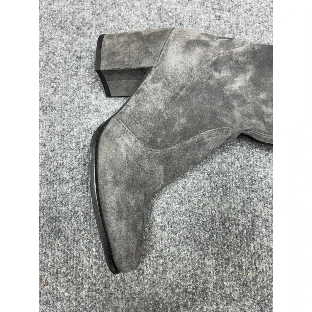 Stuart Weitzman Tieland Over The Knee Boot Womens Size 8.5 M Gray Smoke $950